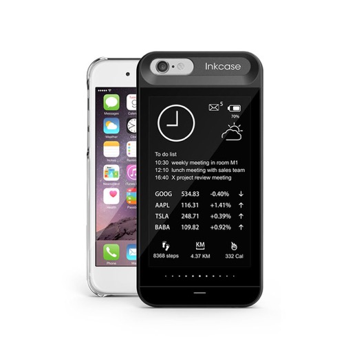 電子ペーパーがサブディスプレイに！ 画期的なiPhoneケース【InkCase i6】