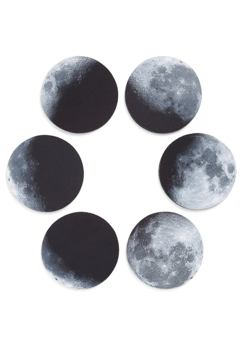 お月様のコースターセット【Phase and Nights Coaster Set】