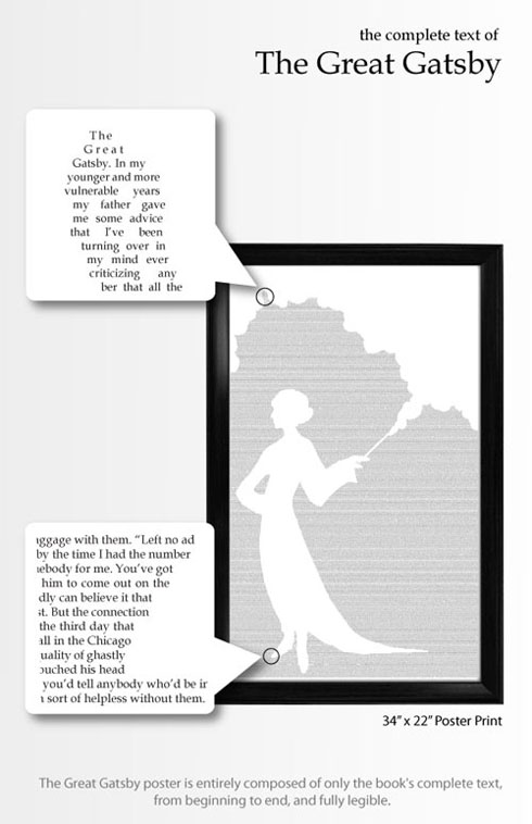 小説やTwitterの文字で作られたアートなポスター【NovelPoster】