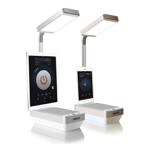 音楽も、目覚ましも。iPhoneドックになるデスクライト【WySky】