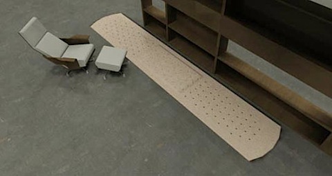 家の傷もコレで治す？「バンドエイド」そっくりのラグ【tapete band aid】