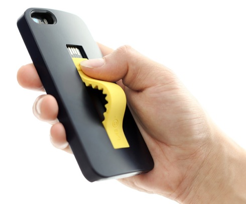 Lightningケーブルが付いたiPhoneケース【LAB.C Cable Case】