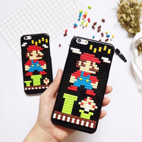 ブロックでDIY。ドット絵が作れるiPhoneケース【Cartoon Diamond Blocks DIY Case For iPhone】