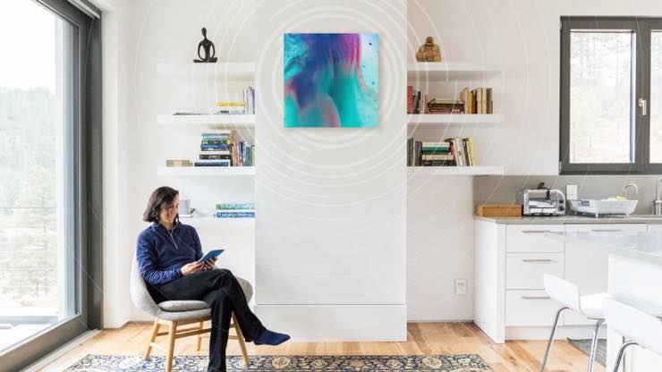 アートパネルを兼ねた壁掛けスピーカー【Soundwall】