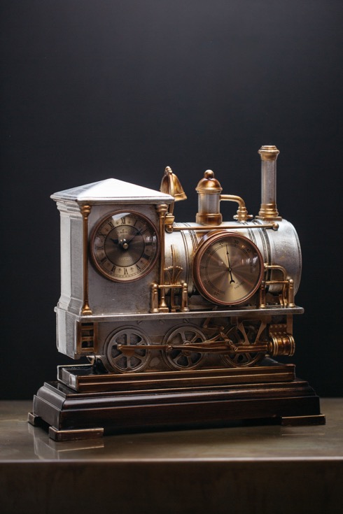 蒸気機関車な時計【Nostalgic Train Desk Clock】