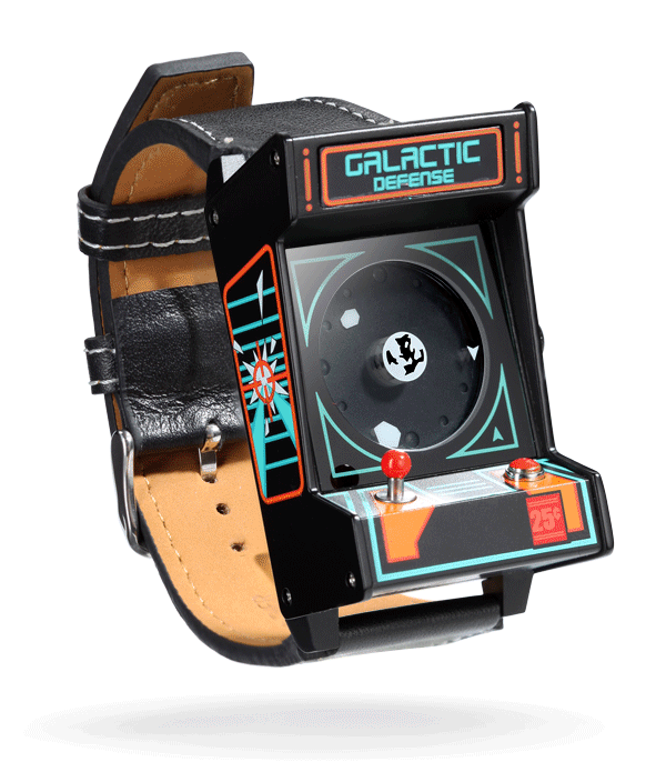 アーケードゲーム機そっくりな腕時計【Classic Arcade Wristwatch】
