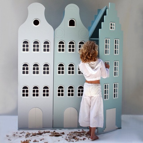 子供部屋がアムステルダムの街並みに変身。おうちのキャビネット【Amsterdam】