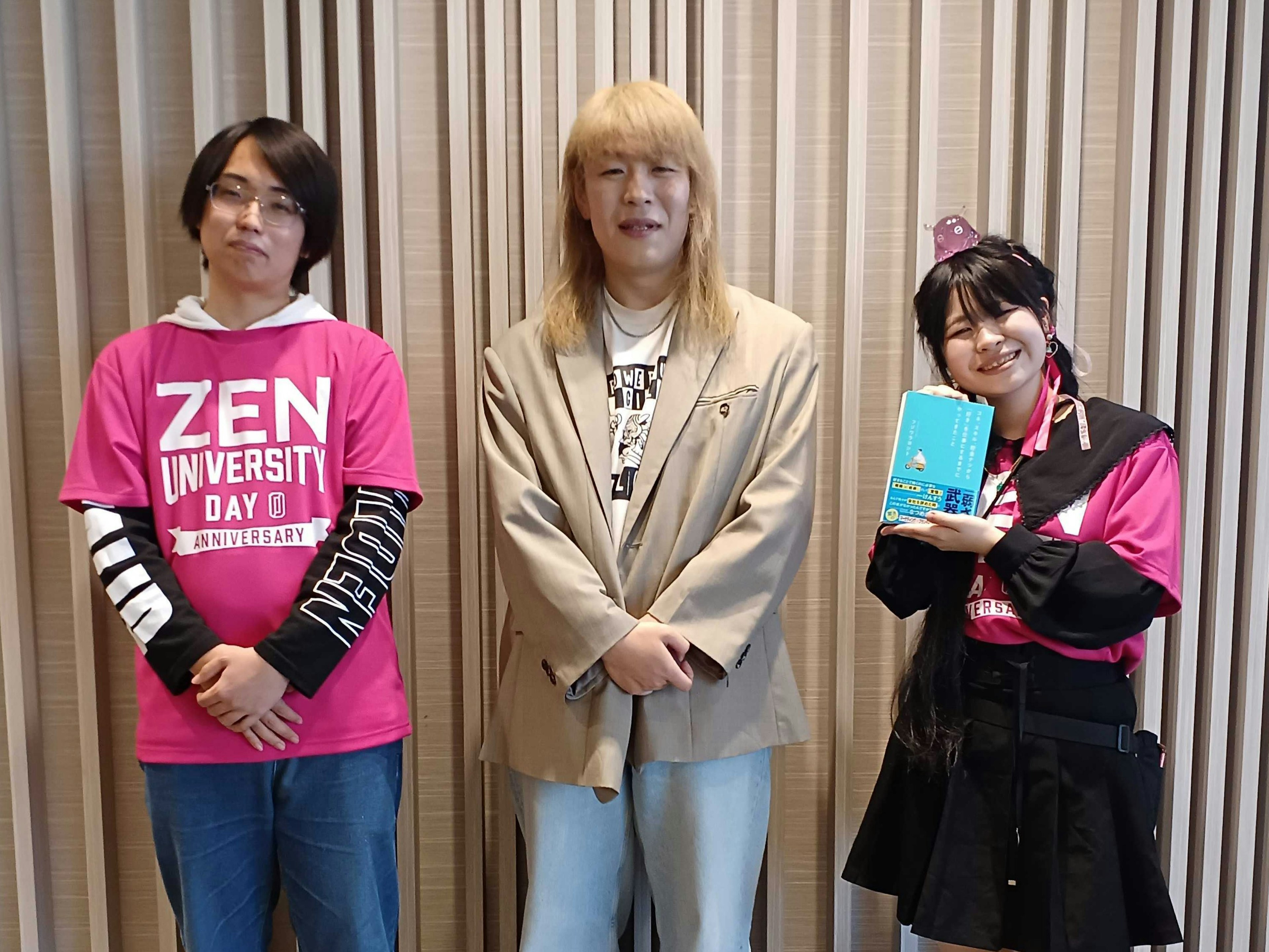フジワラヨシト先生、MC・白鳥さん、MC・竹澤さん