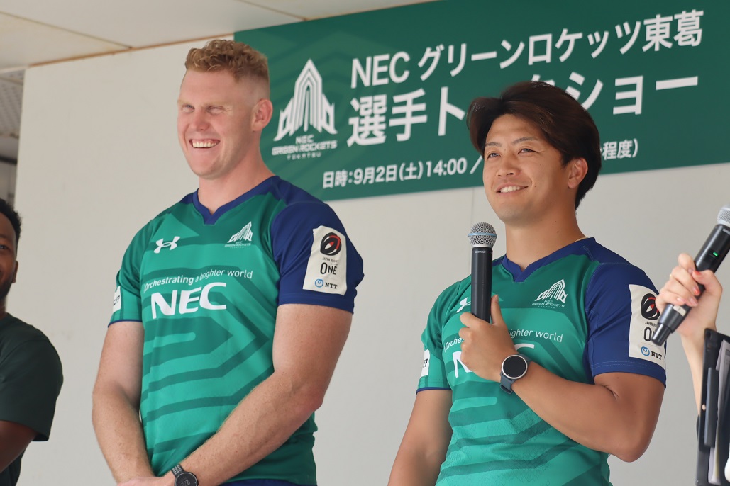 NECグリーンロケッツ東葛 選手トークショー」に登壇しました