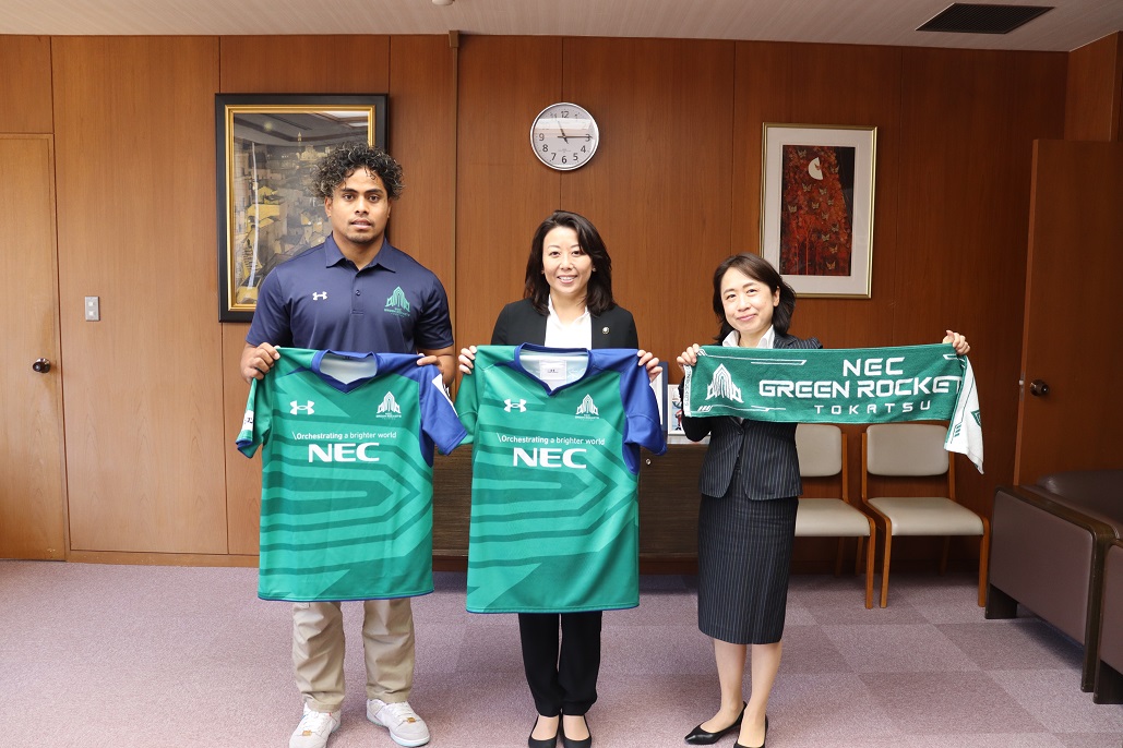 東葛8市へシーズン終了報告の表敬訪問をいたしました | ニュース | NEC