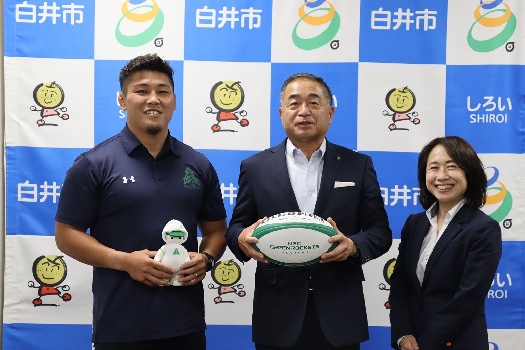 東葛8市へシーズン終了報告の表敬訪問をいたしました | ニュース | NEC