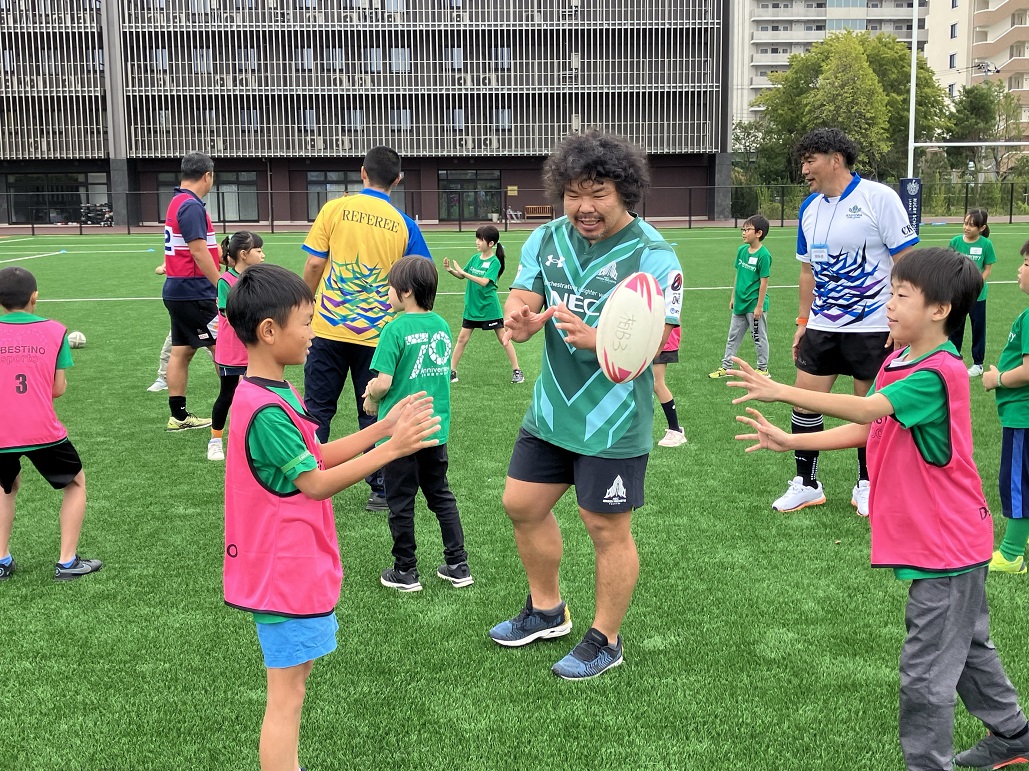 Try the future 柏の葉 at Rugby School Japan（柏市制施行70