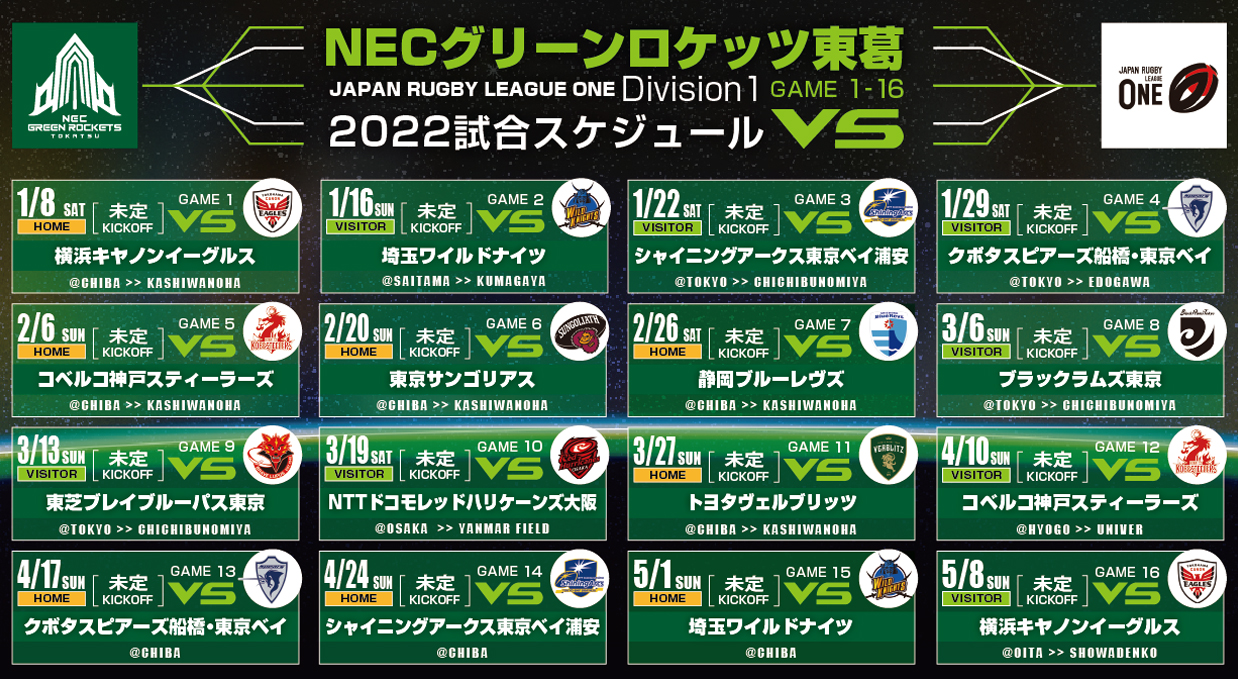 NEC グリーンロケッツ東葛 応援レプリカユニフォーム フリー