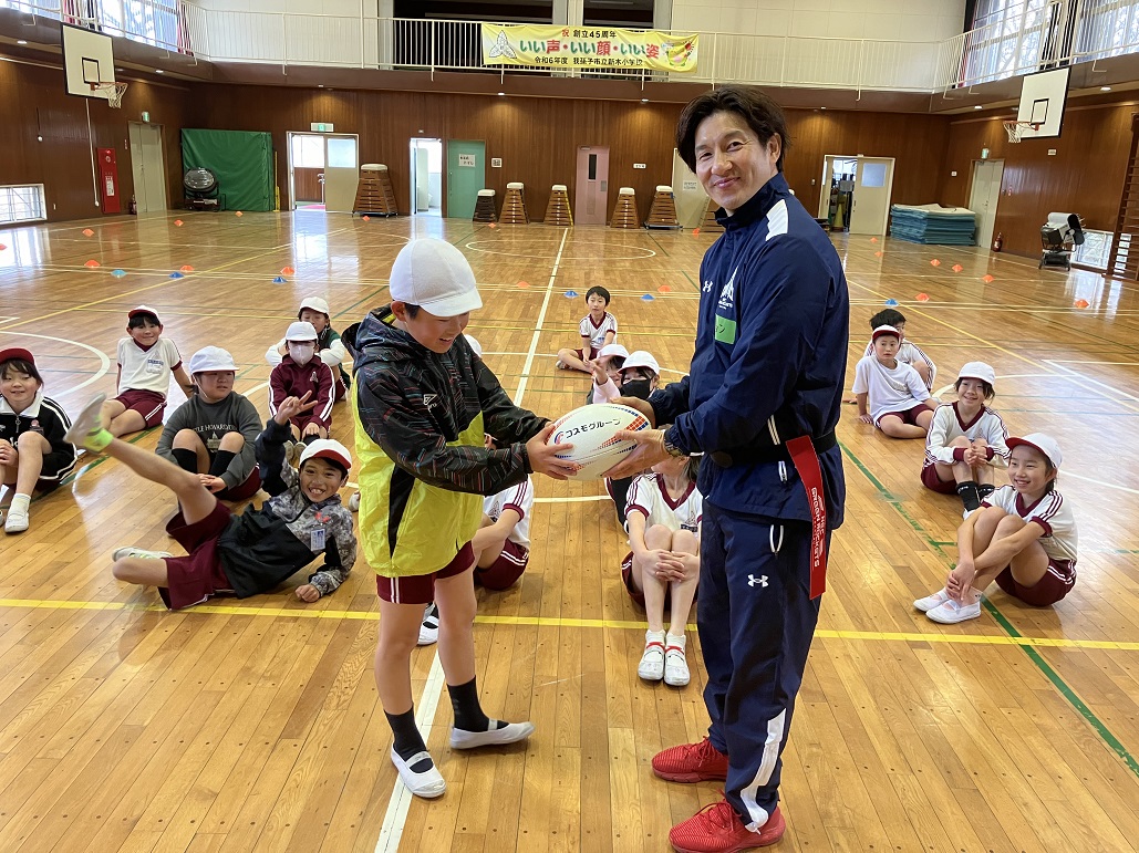 R-CONNECTION：我孫子市立新木小学校タグラグビー教室 実施報告