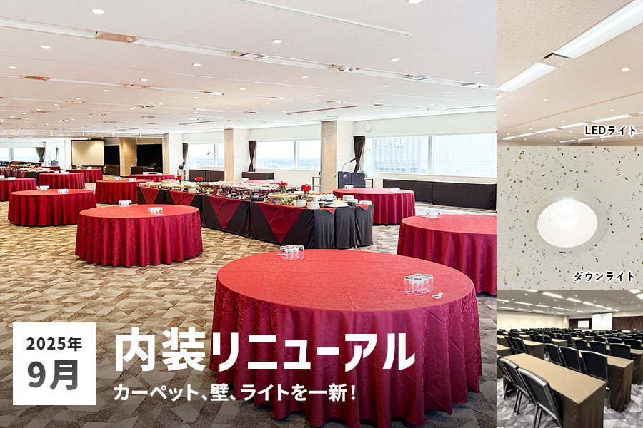 2025年9月 内装をリニューアルしました。カーペット、壁、ライトを一新！