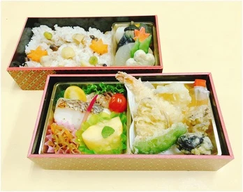 匠2段御膳　天婦羅弁当　ペット茶付（風呂敷付）