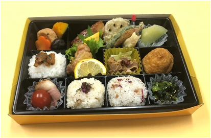 幕の内弁当（花菖蒲） 紙パック茶付