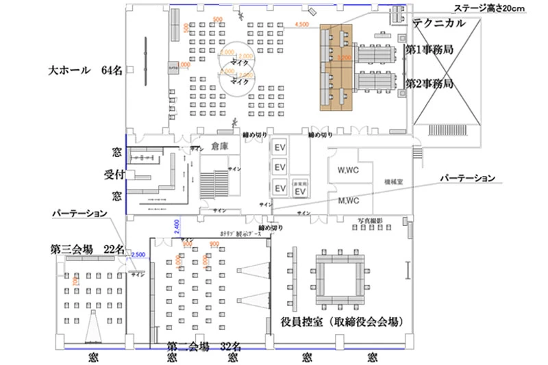 株主総会レイアウト