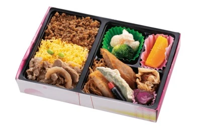 TKP満彩弁当　肉めし三色弁当（お茶付）