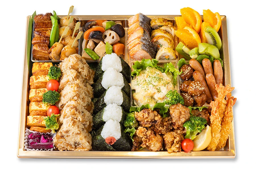 【博多・天神】２種のおにぎり＆彩り惣菜の盛り合わせ