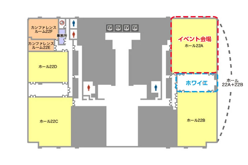 TKPガーデンシティPREMIUM京橋 22Fフロアマップ