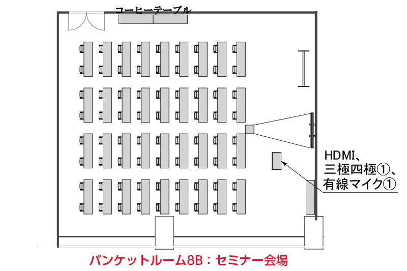 セミナー会場レイアウト