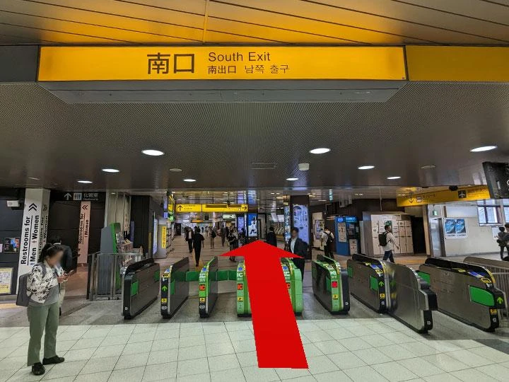 JR浜松町駅南口からの経路1