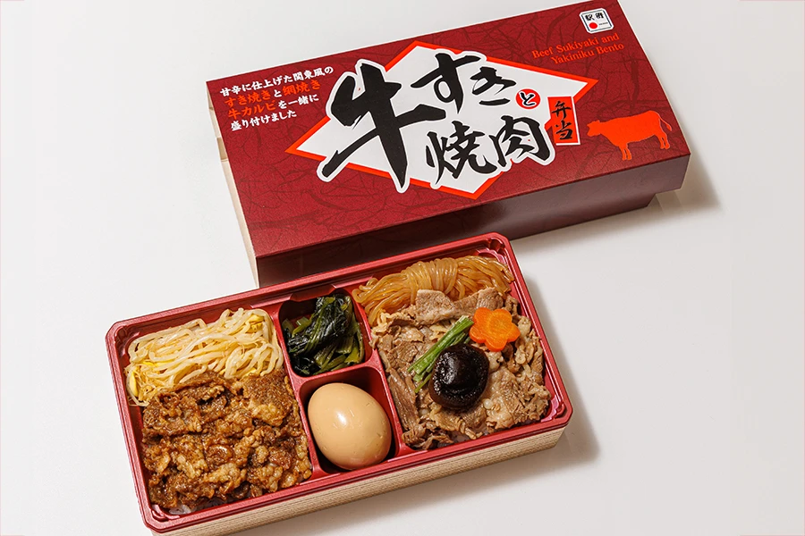 【東京・横浜・大宮】【日本ばし大増】牛すきと牛焼肉弁当