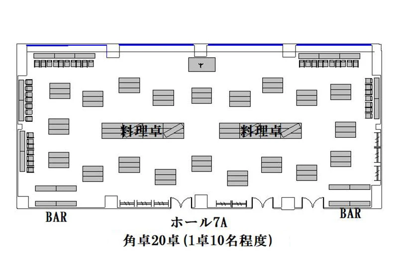 懇親会会場レイアウト