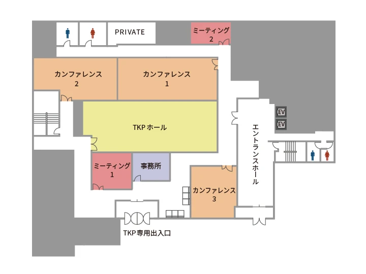 TKPカンファレンスシティ博多 1階