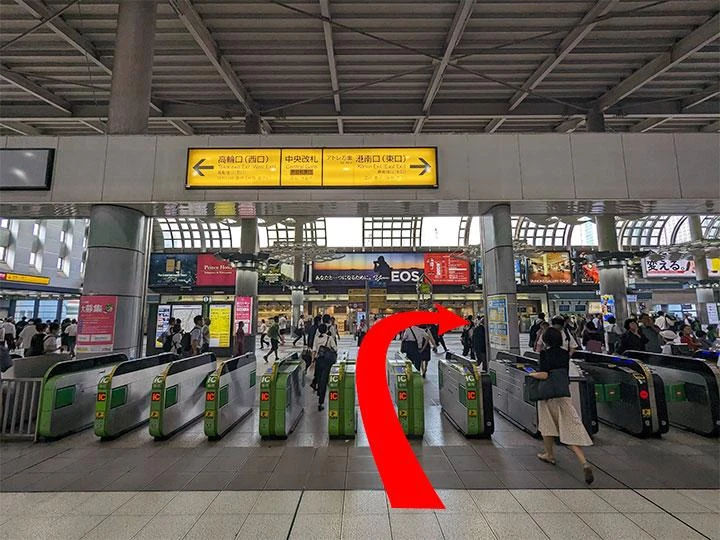 品川駅港南口からの経路1