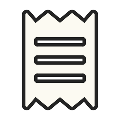 シンプル領収書セルフ発行｜PDF・請求書・インボイス対応のアイコン