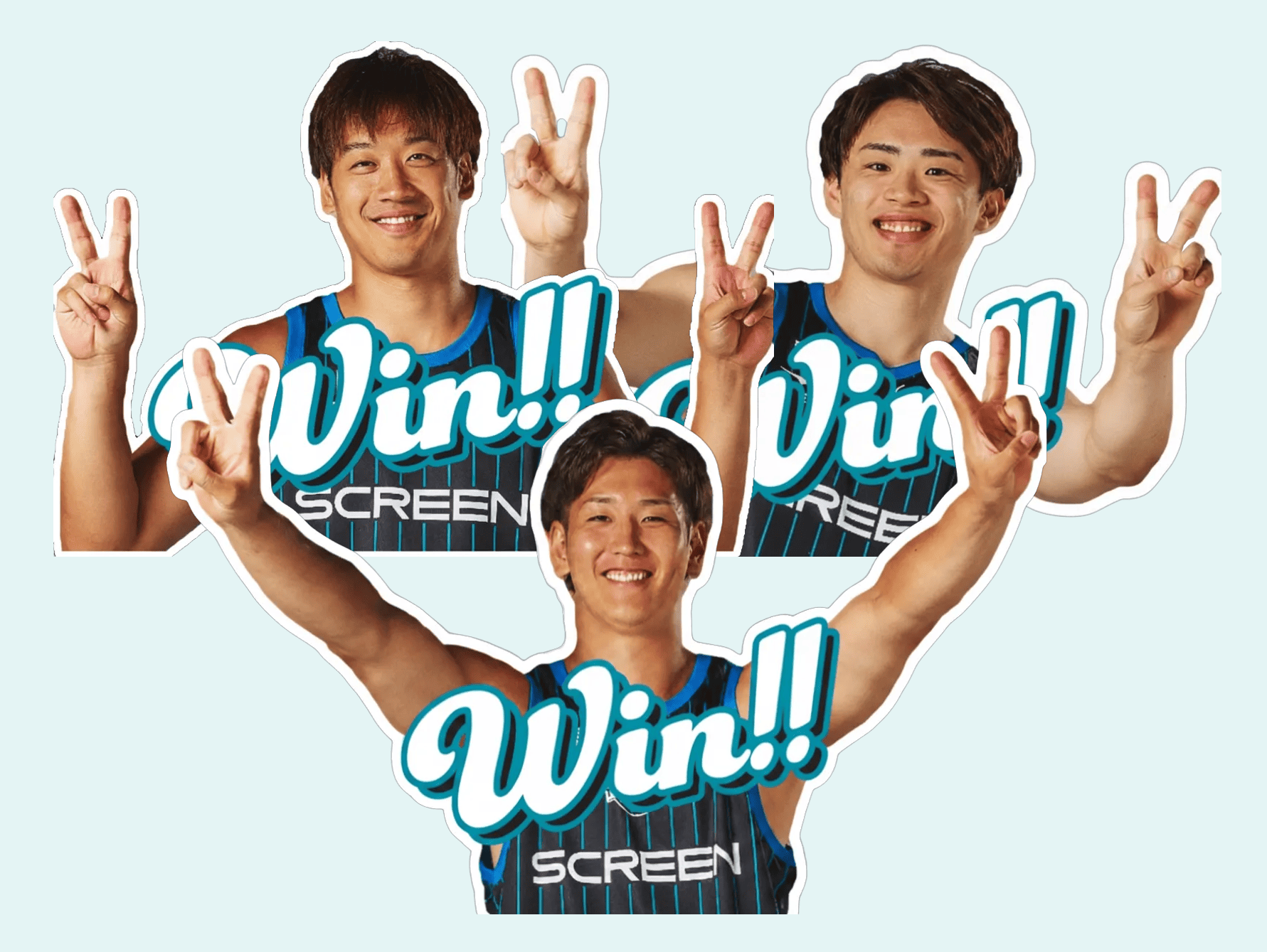 勝利時ステッカー（FAN）