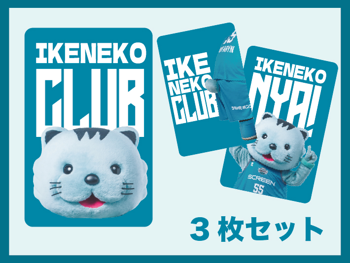 IKENEKO CLUB　ステッカー3枚セット