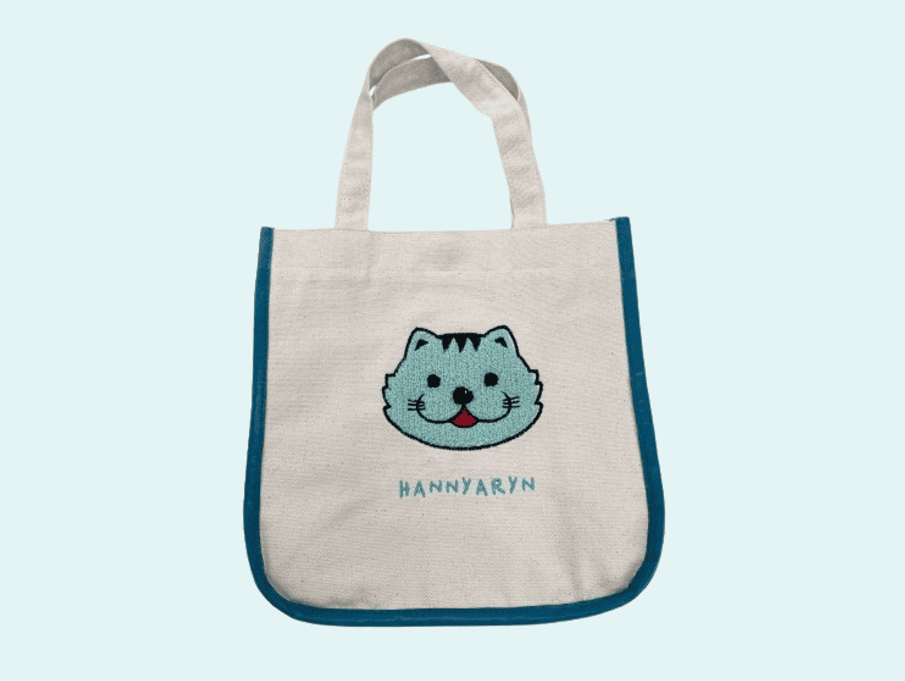 はんニャリンサガラ刺繍スクエアトート