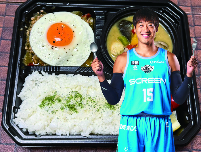 川嶋勇人選手のガパオとグリーンカレーの贅沢セット