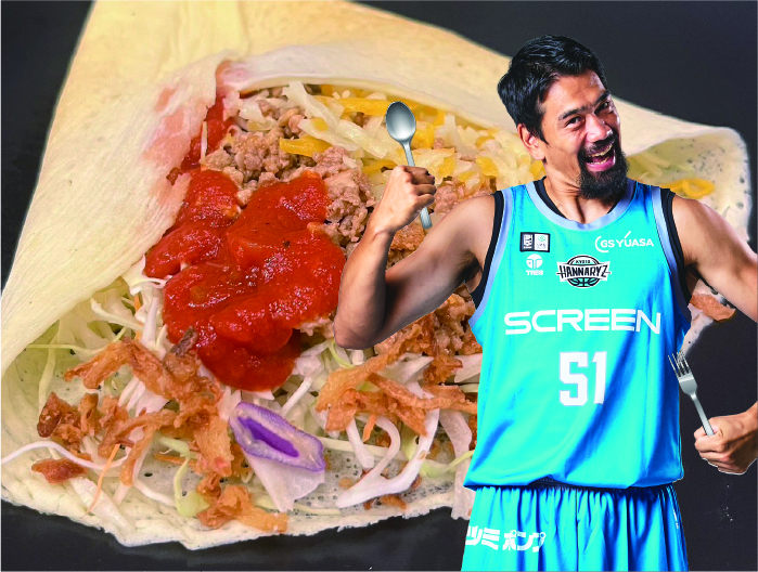古川孝敏選手のオリジナルタコスクレープ