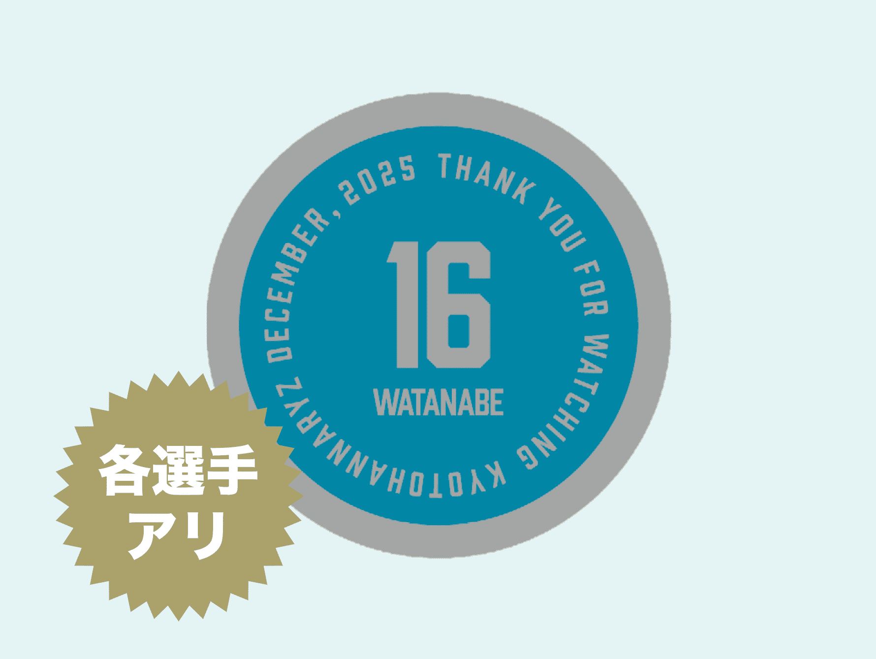 選手別ワッペン