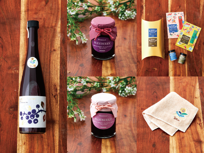 HORIBA Blueberry Farm 販売ブース