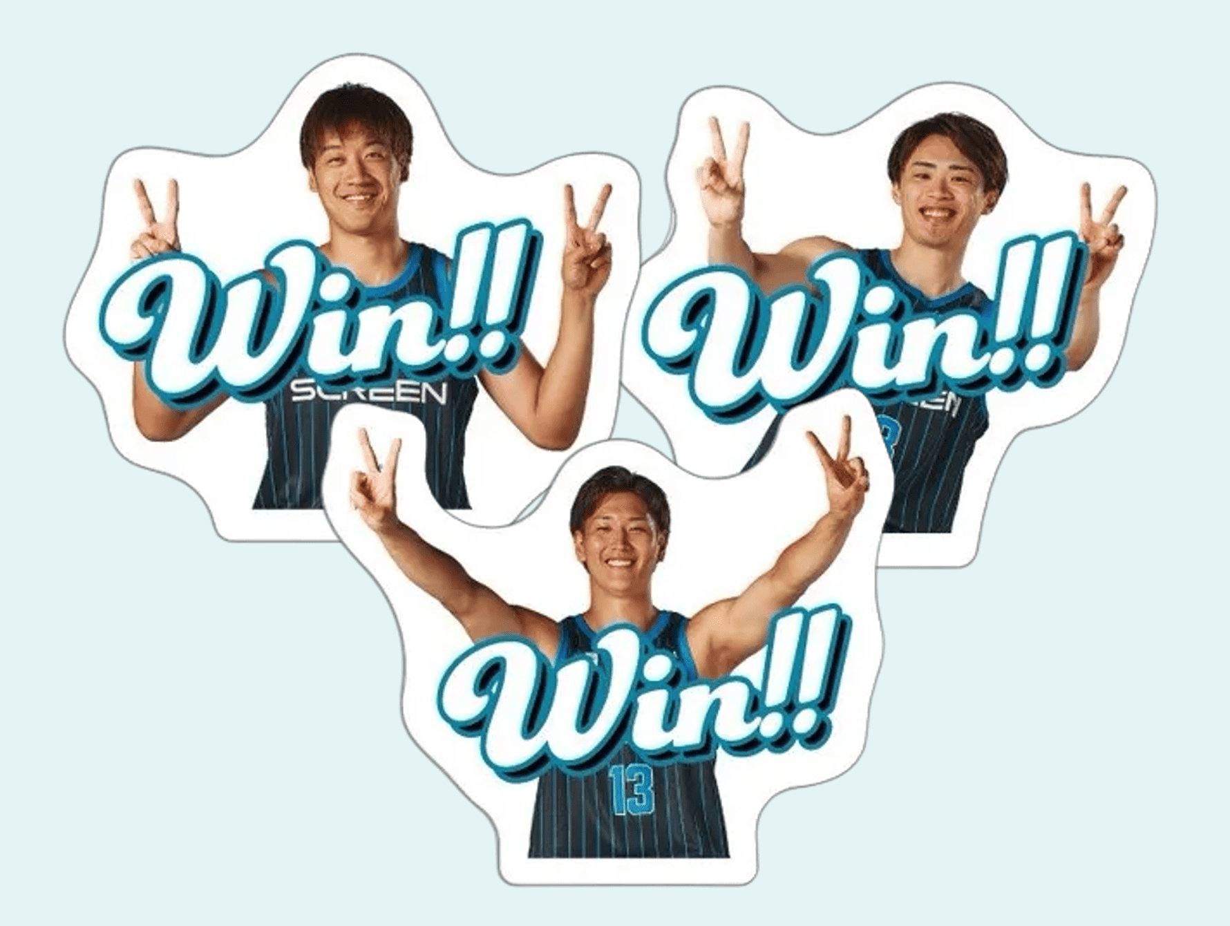 勝利時ステッカー（FAN）