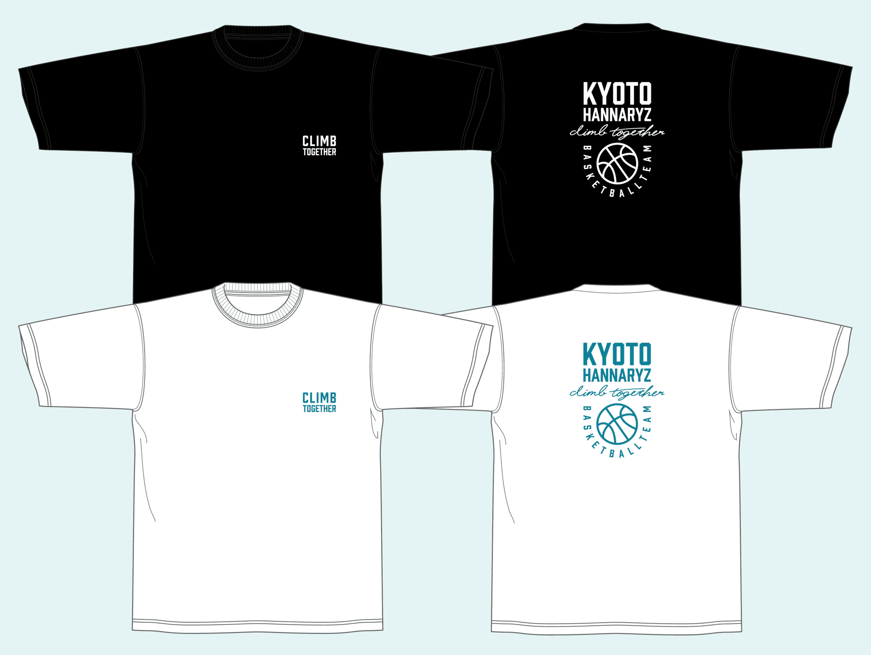 CLIMB TOGETHER バックグラフィックTシャツ