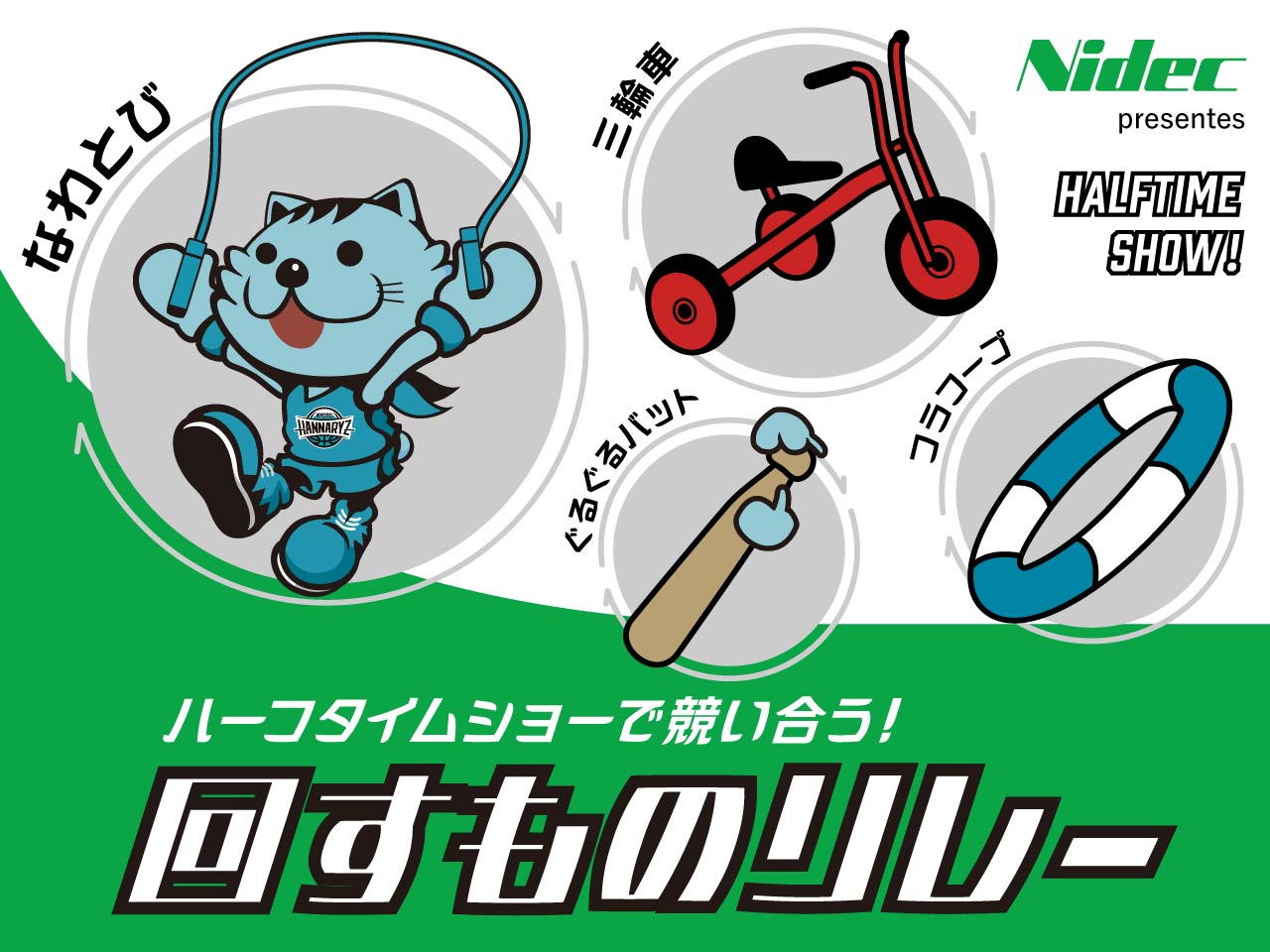 ニデック！ニデック！回すものリレー！