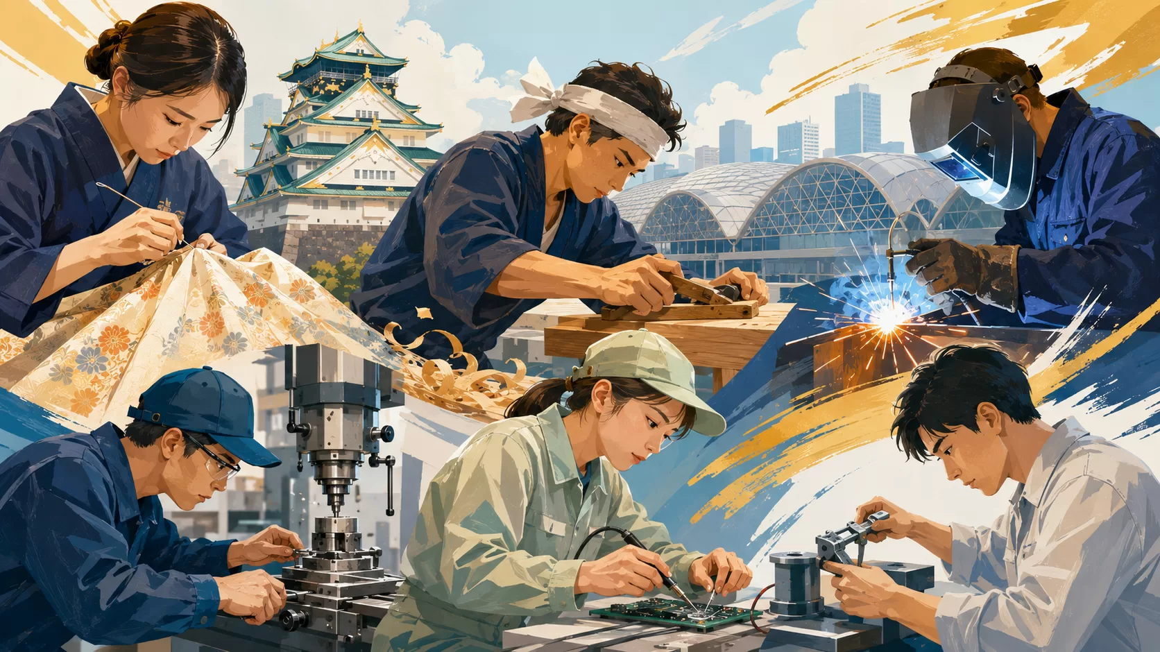 熟練の技が大阪で響き合う：第33回技能グランプリ、明日いよいよ開幕！