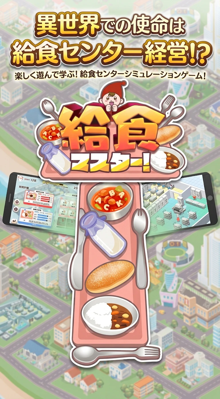 中西製作所 スマホゲーム「給食マスター」15秒広告動画