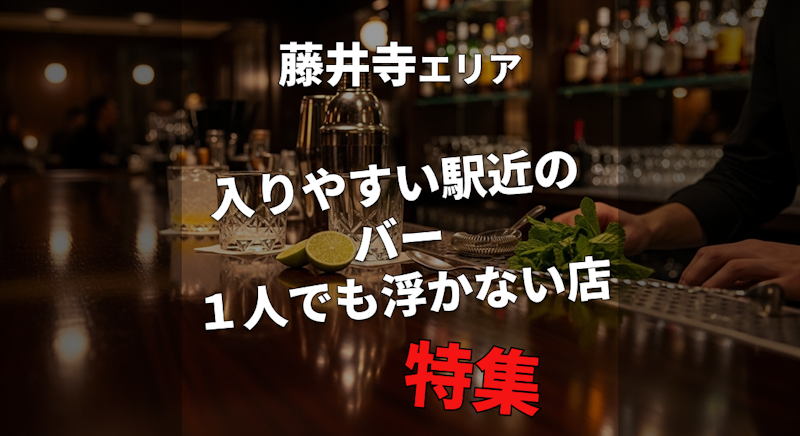 藤井寺駅｜一人飲みにもおすすめのバー特集【初めてでも安心】