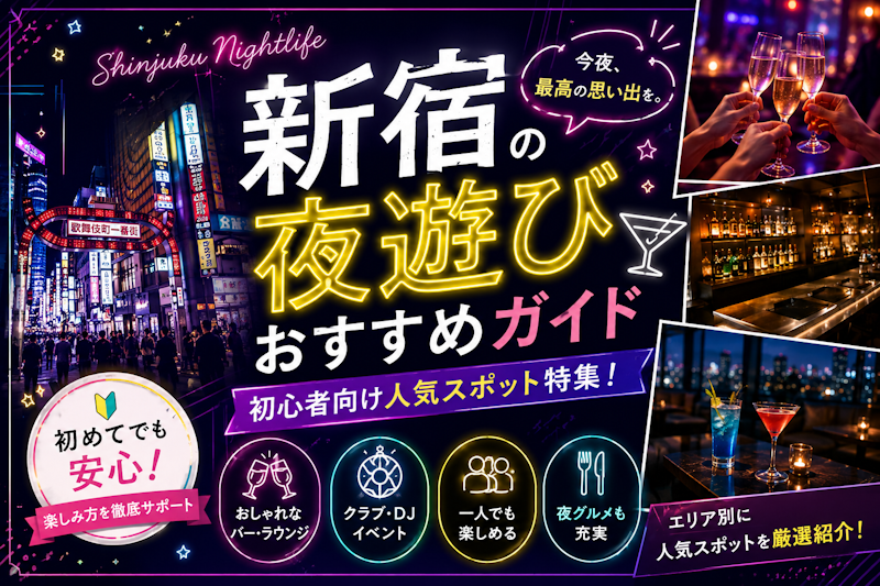 新宿の夜遊びおすすめガイド｜初心者向け人気スポット特集
