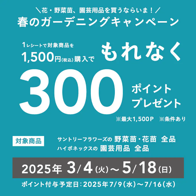 春のガーデニング キャンペーン
