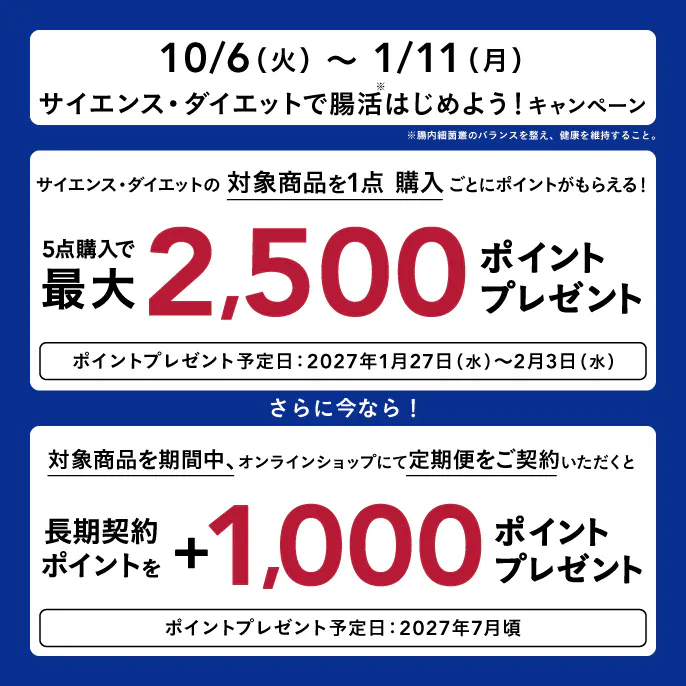 サイエンス・ダイエットで腸活はじめよう!キャンペーン
