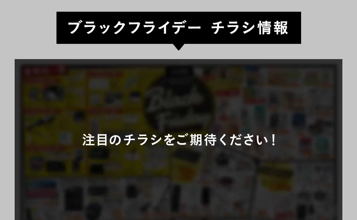ブラックフライデー チラシ