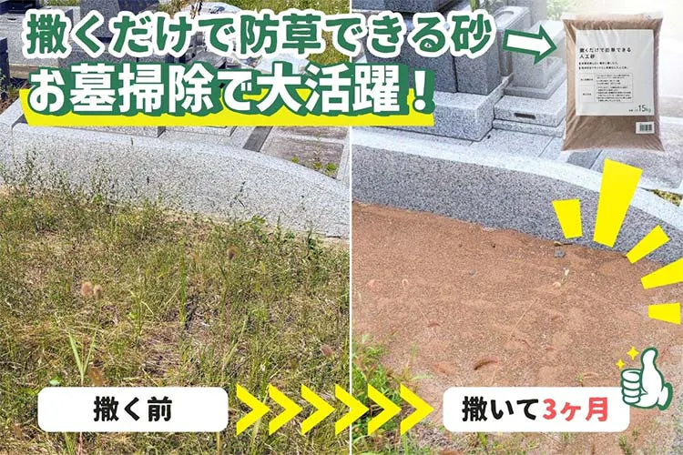 【お墓の防草革命】しつこい雑草との戦いがあっけなく終わった｜となりのカインズさん